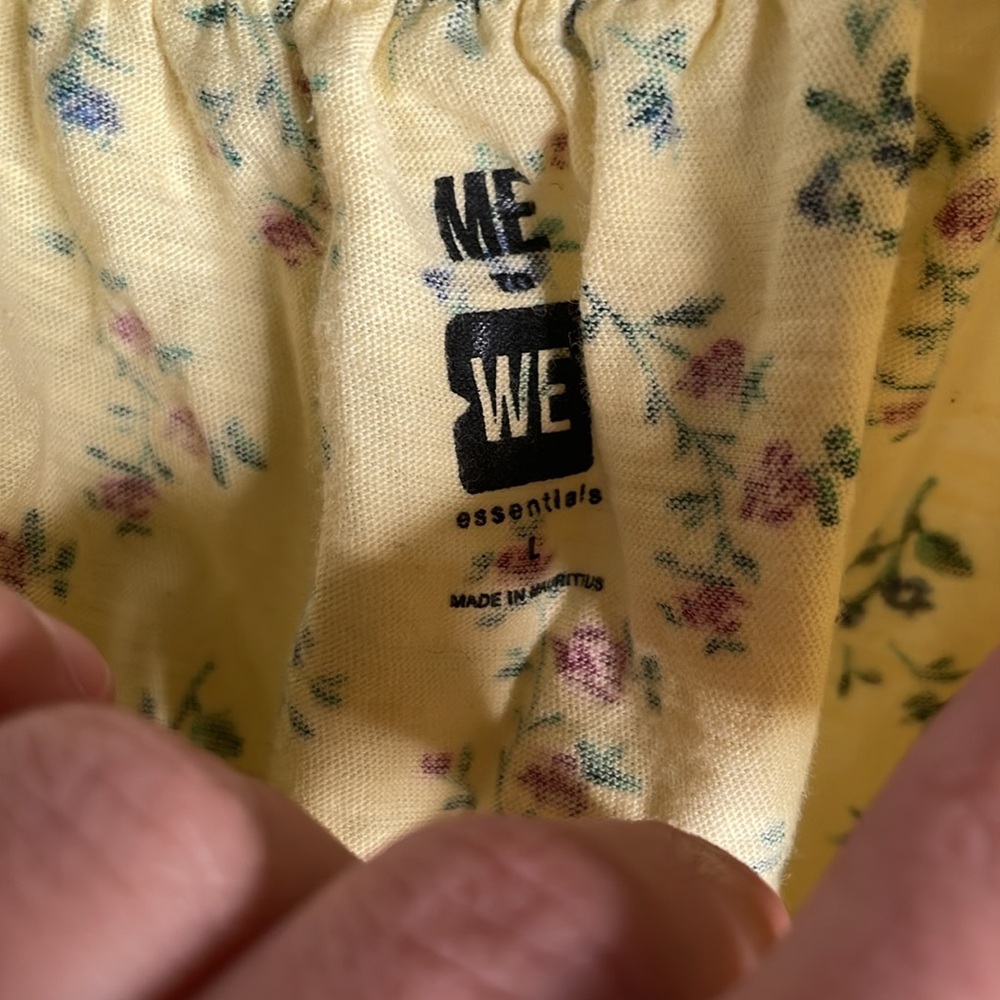 Me to we floral short sleeve crop top pacsun - Picture 2 of 3